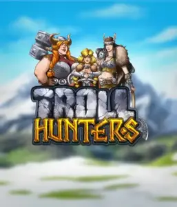 Immerse yourself in "Troll Hunters," where bold Viking warriors stand ready to battle their foes. The logo features a male and female Viking, equipped with weapons, with a cold mountainous backdrop. They radiate power and determination, reflecting the spirit of the game's adventurous theme.